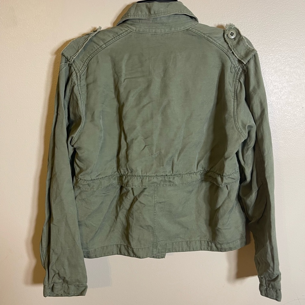 RAILS Barclay Sage Women's Double Breasted Military Utility Jacket Xs - Picture 4 of 5